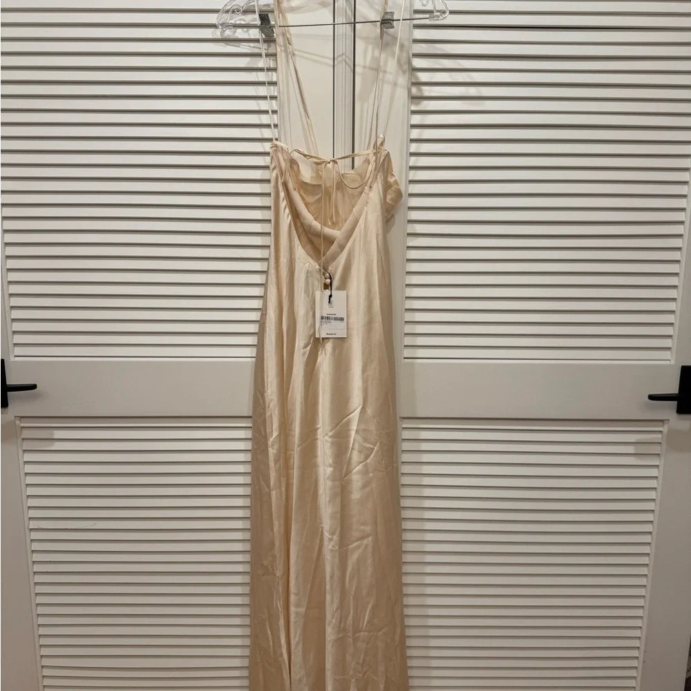 Reformation Jeany Silk Dress Fior Di Latte Cream Brand New Size S - Picture 10 of 11